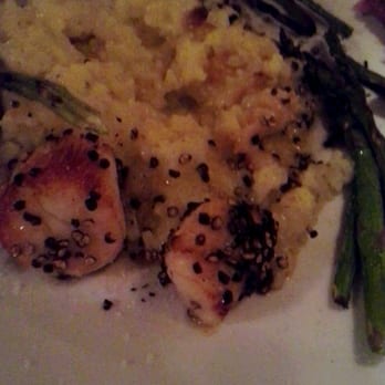 Bittersweet Farm - My peppercorn encrusted scallops!!!! Hot stuff....burn you up.: ) - American Near Me - Westport, Massachusetts