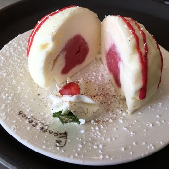 Cafe Bench - Raspberry sorbet center ice cream - Cafes Near Me - Flushing, New York