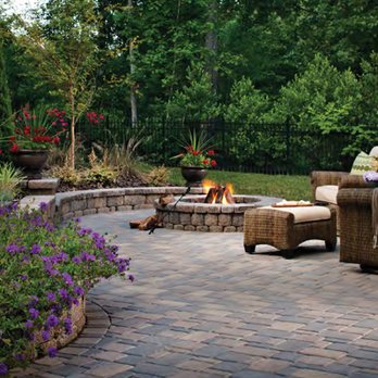 Definitive Landscapes & Concrete - a patio with a fire pit - Landscaping Near Me - Lewiston, Idaho Definitive Landscapes & Concrete - a patio with a fire pit - Landscaping Near Me - Lewiston, Idaho