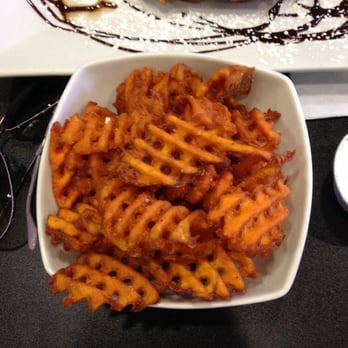 Waffles Incaffeinated - South Side - Sweet potato fries with jerk flavored fluff sauce on the side! - Breakfast & Brunch Near Me - Pittsburgh, Pennsylvania Waffles Incaffeinated - South Side - Sweet potato fries with jerk flavored fluff sauce on the side! - Breakfast & Brunch Near Me - Pittsburgh, Pennsylvania