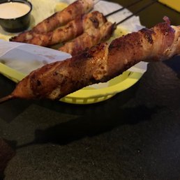 Grilled chicken skewers. Delicious!