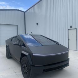 It's a Wrap - Matte Black Vinyl Vehicle Wrap Tesla Cyber Truck