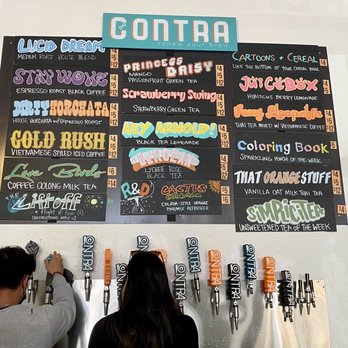 Contra Coffee & Tea - Menu - Coffee & Tea Near Me - Orange, California Contra Coffee & Tea - Menu - Coffee & Tea Near Me - Orange, California