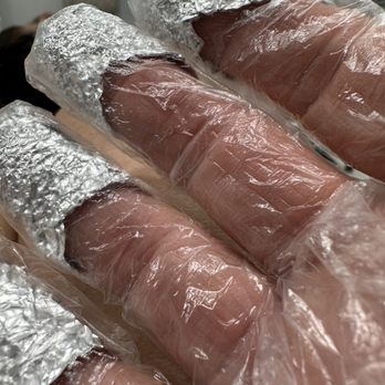 Queen Nails - Nails wrapped and genious idea of also adding gloves! - Nail Salons Near Me - St. Augustine, Florida