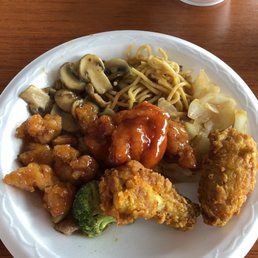 Lunch buffet plate. The wings were breaded with a hint of lemon pepper and exceeded my expectations. Lunch buffet plate. The wings were breaded with a hint of lemon pepper and exceeded my expectations.