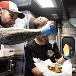 JD’s Secret Stash - Joey and Dave making the RB Burger