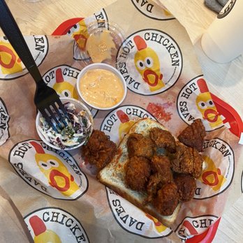 Dave's Hot Chicken - 10pc. Dave's Bites 10pc. - Chicken Shop Near Me - Oklahoma City, Oklahoma Dave's Hot Chicken - 10pc. Dave's Bites 10pc. - Chicken Shop Near Me - Oklahoma City, Oklahoma