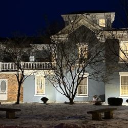 Hotel Nauvoo Historic Inn & Restaurant - Hotel Nauvoo Historic Inn & Restaurant. View from the east on 2/18/2025.