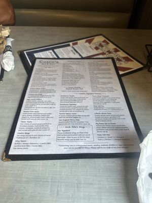 Menu photo 1 Coach's Bar & Grill Stevensville, MI