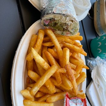 Alanis Mediterranean Bistro - Falafel Pita and French Fries - Mediterranean Near Me - Cranston, Rhode Island