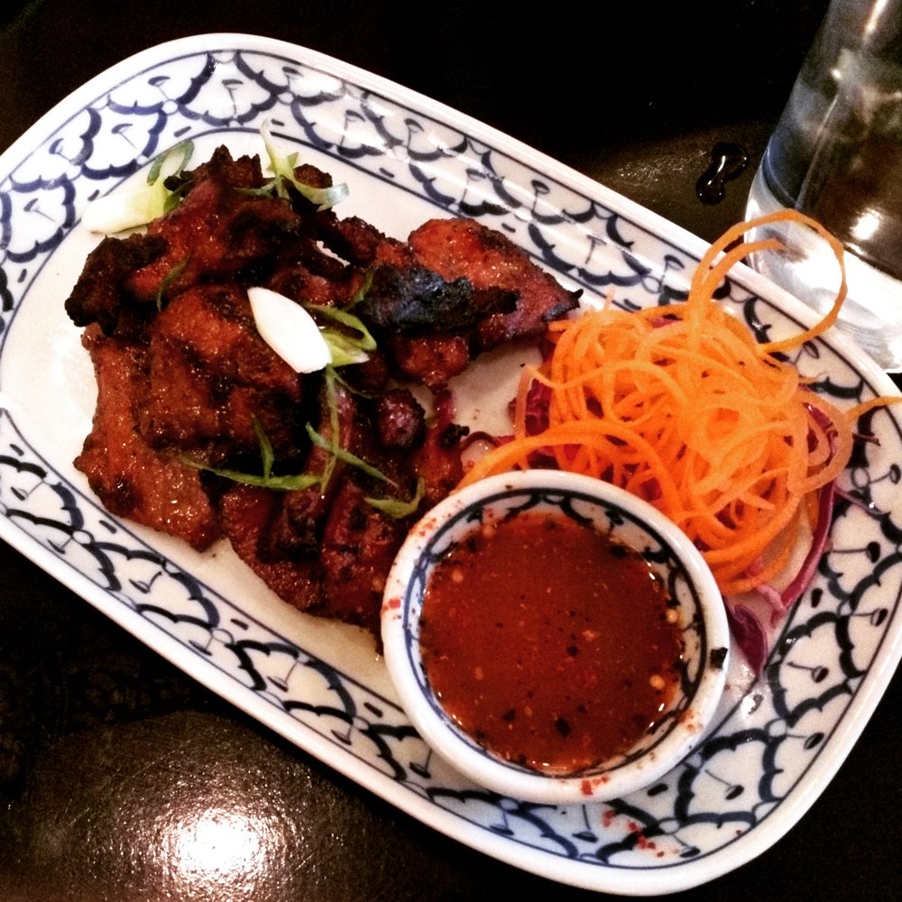 Andy's Thai Kitchen - Pork neck with spicy lime sauce - Thai Near Me - Chicago, Illinois