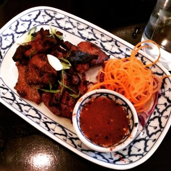 Andy's Thai Kitchen - Pork neck with spicy lime sauce - Thai Near Me - Chicago, Illinois Andy's Thai Kitchen - Pork neck with spicy lime sauce - Thai Near Me - Chicago, Illinois