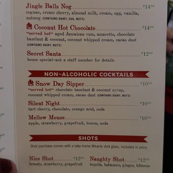 Gilligan's - Menu - Dive Bars Near Me - Providence, Rhode Island