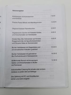 Menu photo 2 Klosterhof Dusseldorf, NW