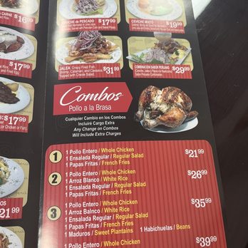 Sabor Peruano IV - the menu for the restaurant - Peruvian Near Me - Queens, New York Sabor Peruano IV - the menu for the restaurant - Peruvian Near Me - Queens, New York