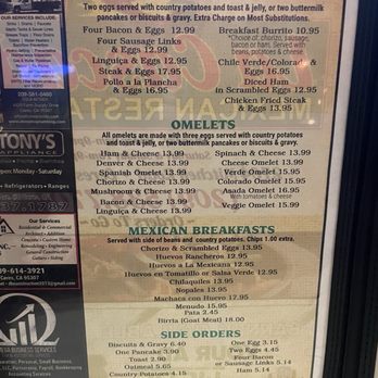 La Cascada Mexican Restaurant - Menu 12/24 - Mexican Near Me - Ceres, California