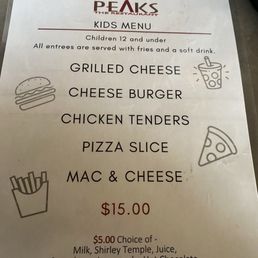 Kiss menu