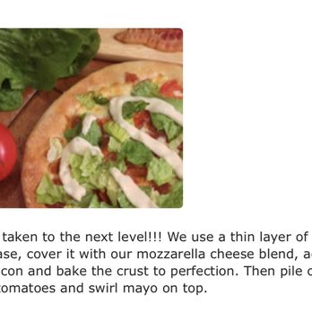 Mozzi's Pizza - BLT advertised vs the disaster... - Pizza Near Me - Greenfield, Indiana