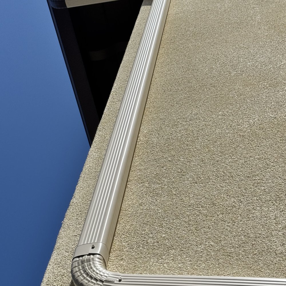OC Professional Rain Gutters - Color very close to my outer wall and the transitions looking smooth - Gutter Services Near Me OC Professional Rain Gutters - Color very close to my outer wall and the transitions looking smooth - Gutter Services Near Me