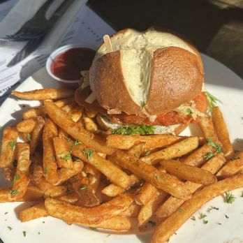 Market Bar And Brewery - Spicy Chicken Sandwich - Bars Near Me - Brooklyn, New York Market Bar And Brewery - Spicy Chicken Sandwich - Bars Near Me - Brooklyn, New York