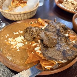 Steak chilaquiles