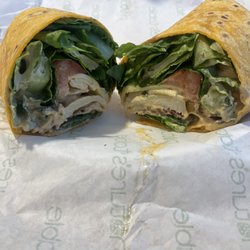 Nature's Table - Extra Romain lettuce, pepper Jack cheese, Turkey,supposed to be no tomato and chipotle on the side but it's in the wrap