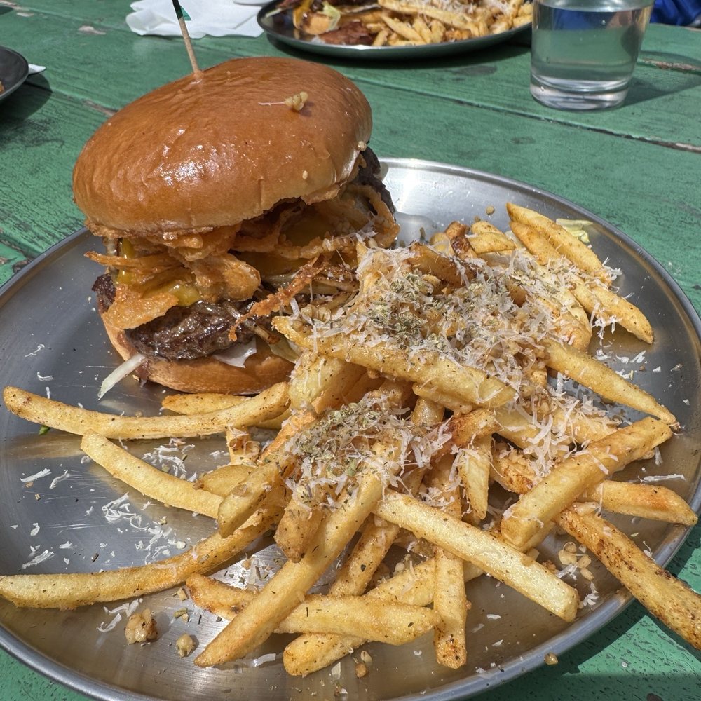 Beefy's - Super onion burger + garlic cheese fries - Diners Near Me - Reno, Nevada Beefy's - Super onion burger + garlic cheese fries - Diners Near Me - Reno, Nevada