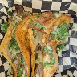 Rancheros Mexican Food - 2 of my 4 Queso Birrias!!!! I am hoping I get to save one for my daughter, but it may not make it home. These are such a delectable treat!!!