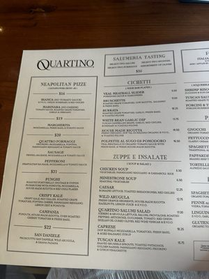 Menu photo 4 Quartino Ristorante The Colony, TX Menu photo 4 Quartino Ristorante The Colony, TX