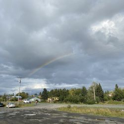 Rosco's Pizza - Alaska parking lot of pizza place