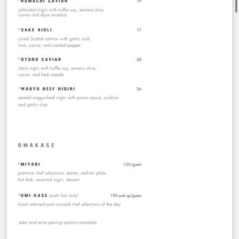Umi - Menu 5 of 9 - Sushi Bars Near Me - Atlanta, Georgia Umi - Menu 5 of 9 - Sushi Bars Near Me - Atlanta, Georgia