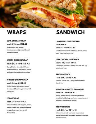 Menu photo 1 Jamming’s Oneonta, NY Menu photo 1 Jamming’s Oneonta, NY