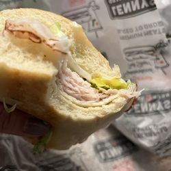 Lennys Grill & Subs - Mile high turkey on white. Delicious.