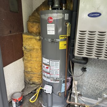 Rapid Response Handyman - After- new, high performance water heater with drain pan. - Handyman Near Me - Brea, California Rapid Response Handyman - After- new, high performance water heater with drain pan. - Handyman Near Me - Brea, California