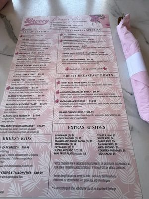 Menu photo 1 Breezy San Juan Capistrano, CA