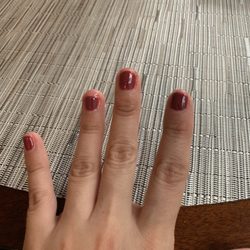 Oceanside Nails - Awful!!!! Polish all over clear and color