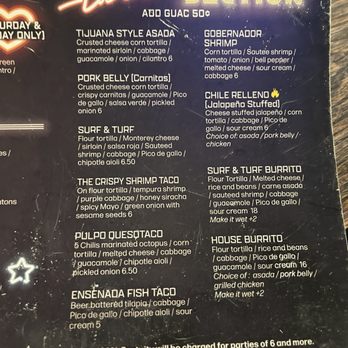 Juicyladas Cantina - Taco menu - Mexican Near Me - Fullerton, California