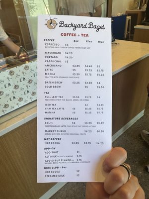 Menu photo 5 Backyard Bagel Seattle, WA