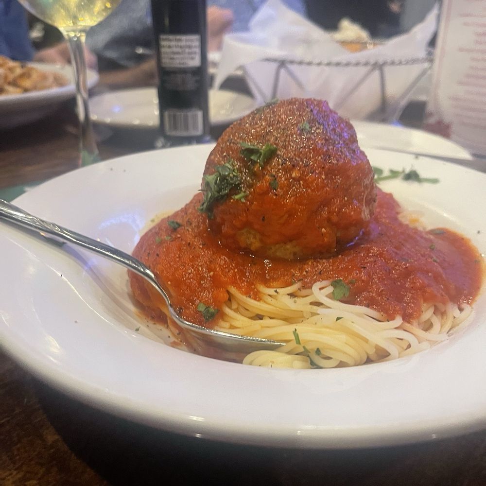 Spaghetti and meatball