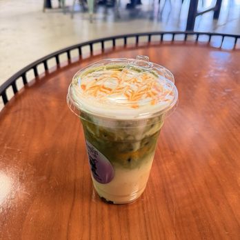 Gremlin Garage - Mango sticky rice matcha w/ oat milk - Coffee & Tea Near Me - Costa Mesa, California Gremlin Garage - Mango sticky rice matcha w/ oat milk - Coffee & Tea Near Me - Costa Mesa, California