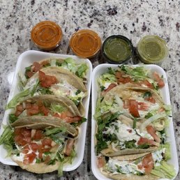 two trays of tacos two trays of tacos