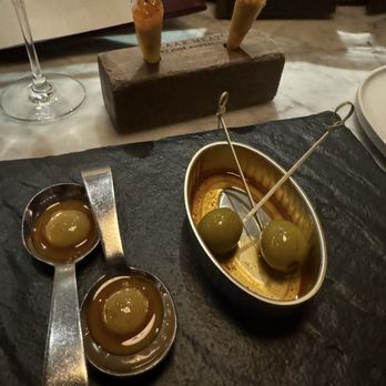 Bazaar Meat by José Andrés - Modern vs traditional olives - Steakhouses Near Me - Las Vegas, Nevada