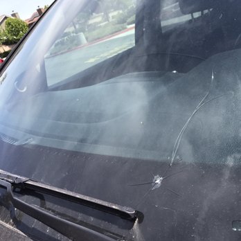 Shield X - This is the crack that caused my unexpected visit! New windshield, and no more concerns! - Windshield Installation & Repair Near Me - Oceanside, California