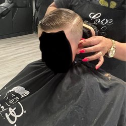 Luna Hair Salon - My son is having his haircut, getting ready for school!