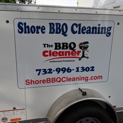 Shore BBQ Cleaning - This is the trailer with a steamer tank inside used to clean your bbg racks and burner covers