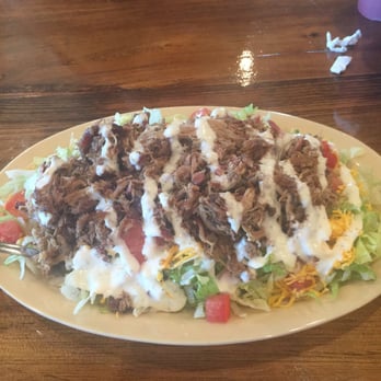 Southern Girls BBQ - Pork BBQ salad with Ranch dressing. - Barbeque Near Me - Pangburn, Arkansas