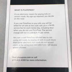 Hertz Rent A Car - Toll fees
