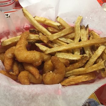 Foster's Grille - A special not usually on the menu - shrimp & chips.  Yummy! - Burgers Near Me - Waldorf, Maryland