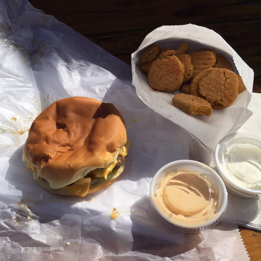 Craig's Dairy Dream - Cheeseburger, fried pickles, ranch, and chipotle sauce. - Burgers Near Me - Grand Rivers, Kentucky
