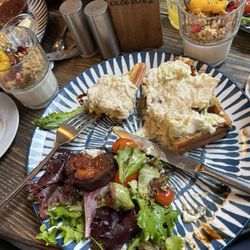 Hungry Biker - Burrata Waffles (mostly eaten)